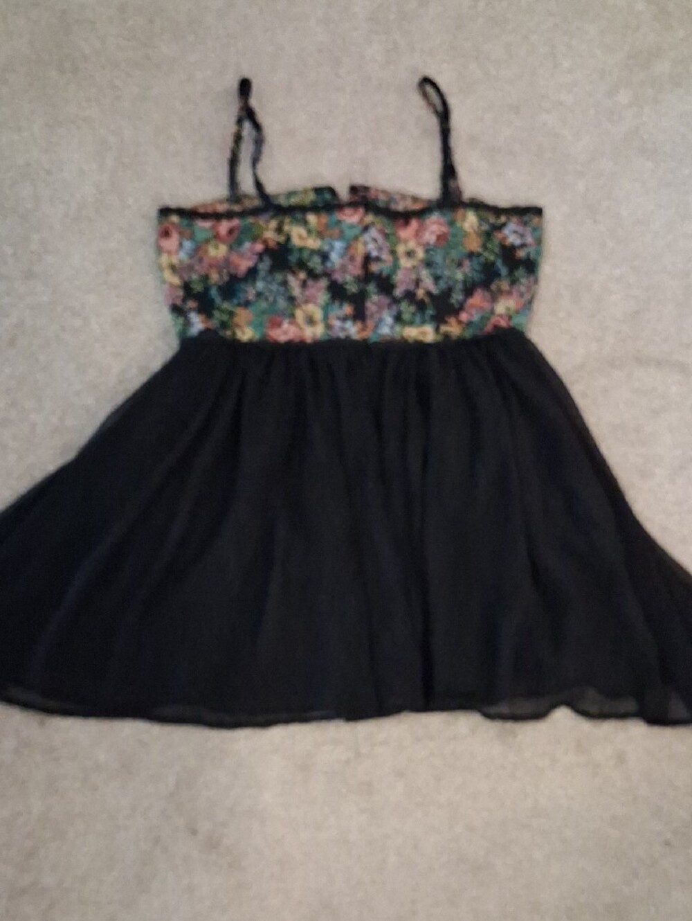 Cider Floral Tapestry Corset Mini Dress in Black - Picture 10 of 10